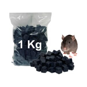 Raticida veneno para ratas ratones brodifacoum 1kg anticoagulante seca roedores cebo parafinado