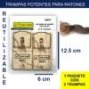 Trampas De Madera 2 Pzas Para Ratón Mecanismo Palanca Reutilizable