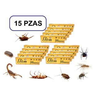 Gis Insecticida Cucarachicida 15 Barritas Uso Domestico Cucarachas, Alacranes, Hormigas