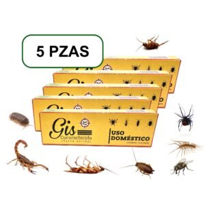 Gis Insecticida Cucarachicida 5 Barritas Uso Domestico Cucarachas, Alacranes, Hormigas